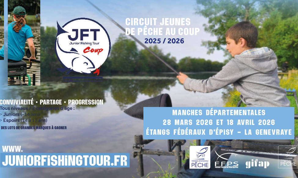 Juniors Fishing Tour 2026 : Rendez-vous pour la 2ème manche à Épisy !