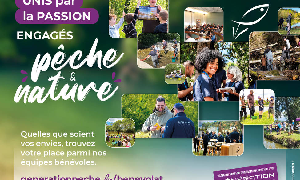 ACTU FNPF : Rejoignez les 68 000 bénévoles engagés en faveur du loisir pêche et des milieux aquatiques !