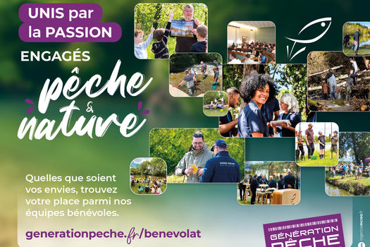 ACTU FNPF : Rejoignez les 68 000 bénévoles engagés en faveur du loisir pêche et des milieux aquatiques !