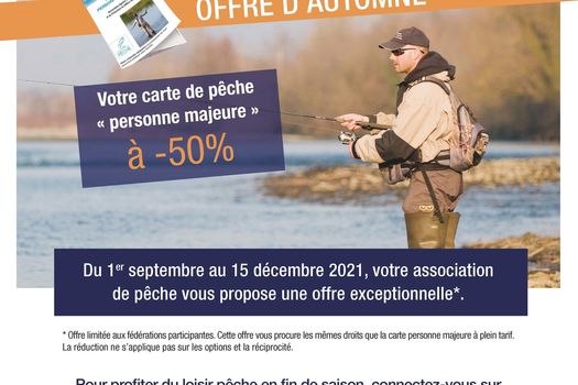 Carte de pêche "Offre d'automne"