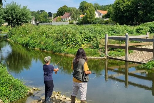 Initiations de pêche sur le nouveau parcours de l’AAPPMA de Soignolles en Brie